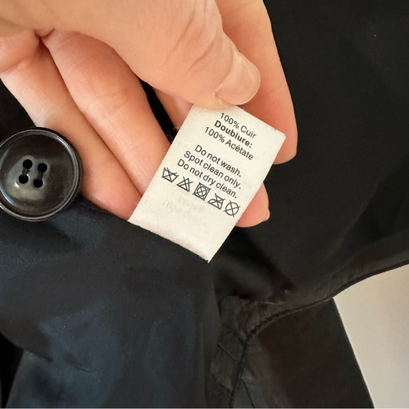 Madewell Double Breasted Leather Jacket - Picture 9 of 9